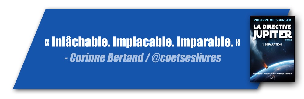 "Inlâchable. Implacable. Imparable." (Corinne / @coetseslivres)