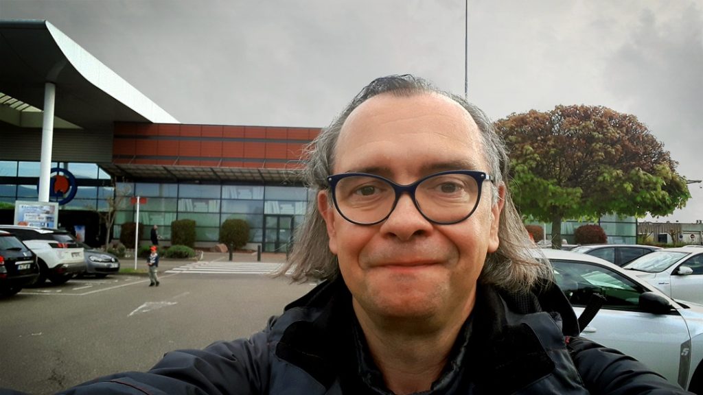 Philippe Meisburger devant le Leclerc d'Obernai - 11 avril 2026