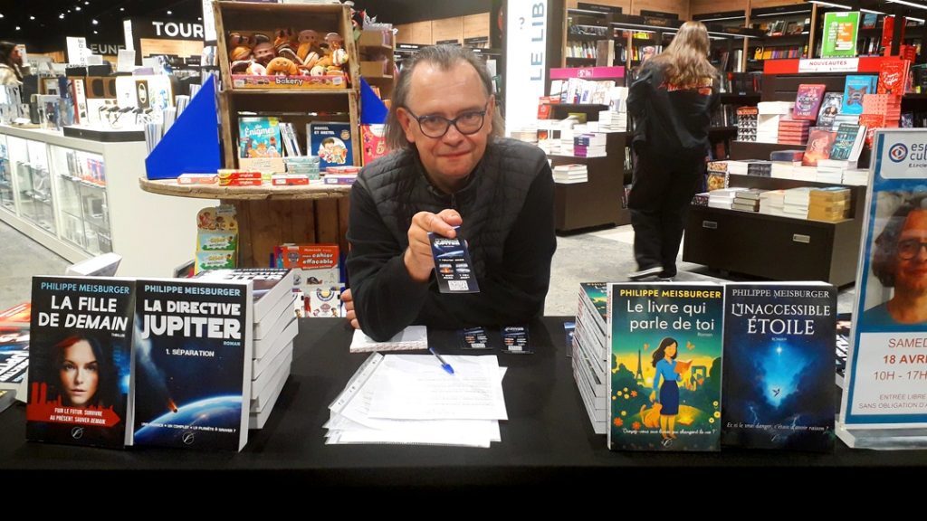 Philippe Meisburger en dédicace à l'Espace Culturel du Leclerc de Sélestat, 18 avril 2026