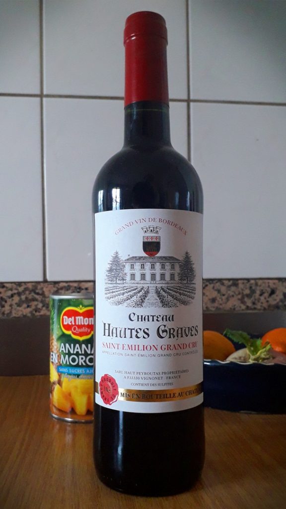 La bouteille de Bordeaux offerte par les équipes de l'Espace Culturel du Leclerc de Sélestat