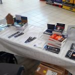 Ma table de dédicaces, à l'Hyper U de Sierentz (9 mai 2026)