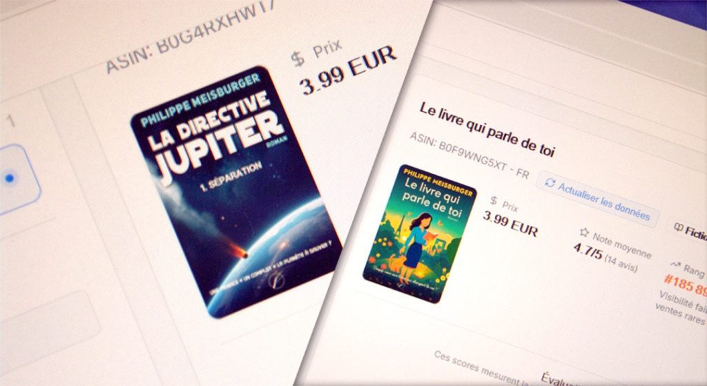 Mes romans "La directive Jupiter" et "Le livre qui parle de toi" analysés par KDP Pilot